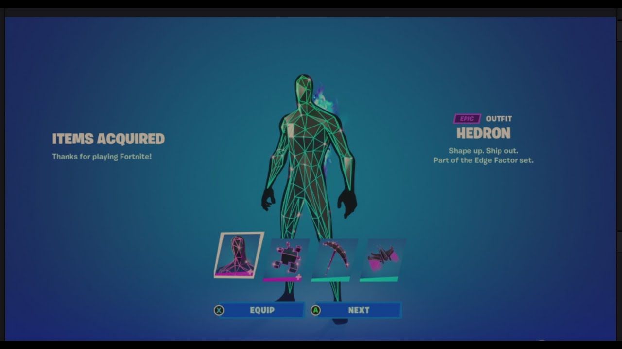 Fortnite Item Shop Edge Factor Bundle Locker Overview/Review