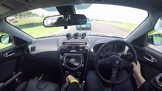 RX8 R3 track day chasing Subaru vs S2000