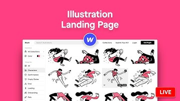 Illustration Web App in Webflow (LIVE)