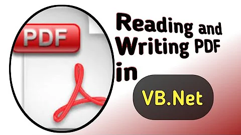 Reading and Witing PDF file in VB.Net in hindi