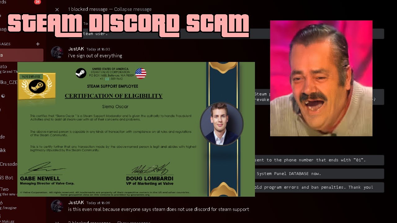 STEAM DISCORD SCAM - YouTube