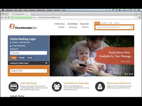 First Interstate Bank Online Banking Login Instructions