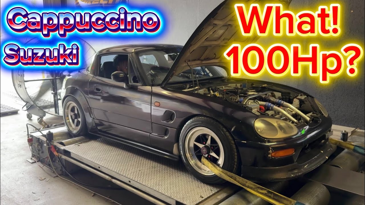 Suzuki Cappuccino worlds smallest car & parts hops on the dyno