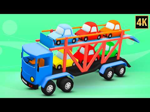 Toy Box Car CarrierTruck Formation + More Animated Vehicle VIdeos for Kids