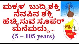 How to increase memory power in kannada..how boost brain at home..home
remedy kannada..health tips kan...