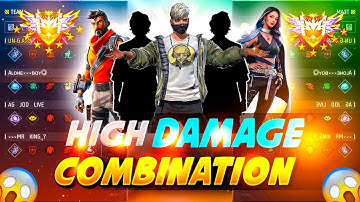 HIGH DAMAGE BR RANK 🆕 | br rank best character combination | best character skill for br rank