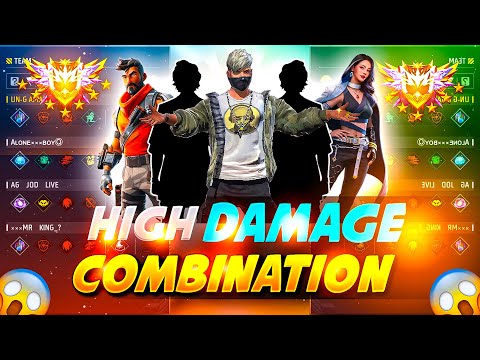 HIGH DAMAGE BR RANK 🆕 | br rank best character combination | best character skill for br rank