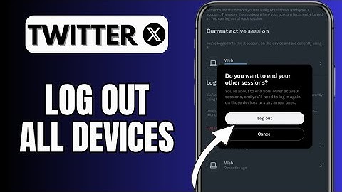 How To Log Out All Devices On Twitter | Log Out All Devices On X