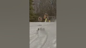 Kraton 8s + paddle tires = king of the snow! 😎🔥❄️ #arrma #kraton #8s #winter #upstateny #shorts