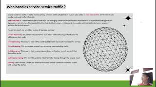 Who handles service-service traffic K8s 2024