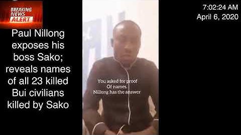 PAUL NILONG TODAY. PLEASE WATCH