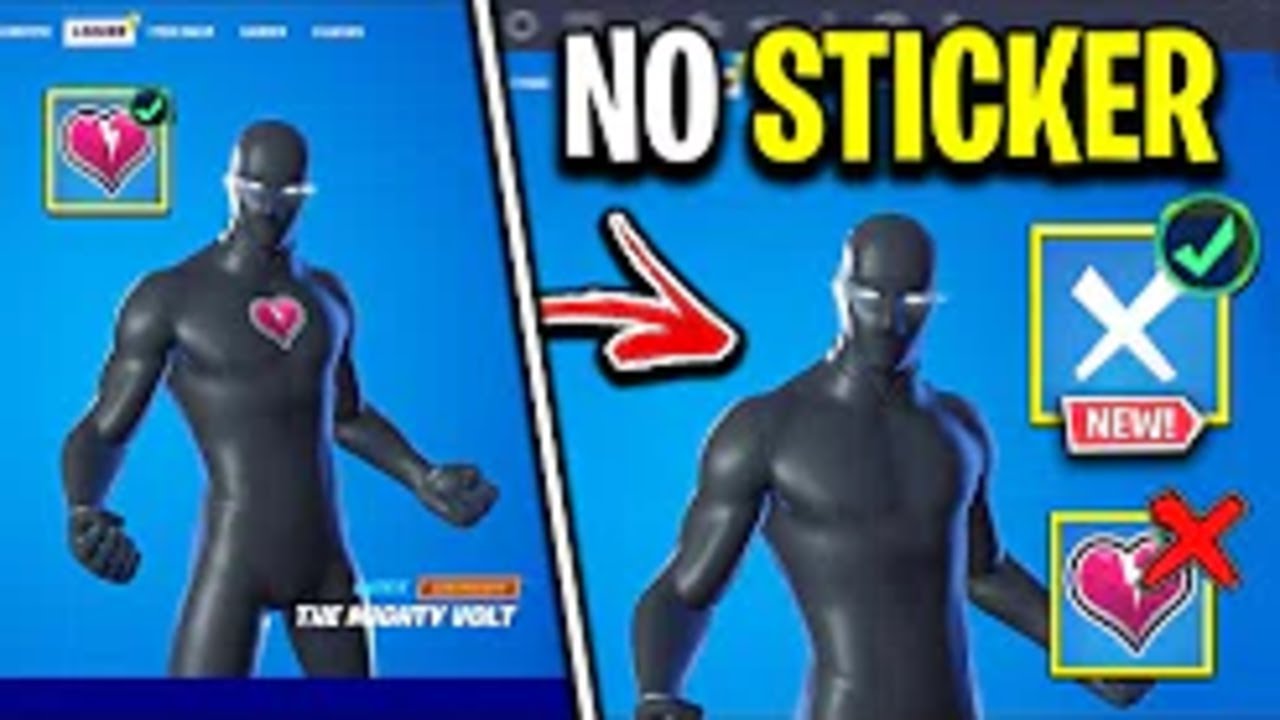 How To Remove The Emoticon From Superhero Skin In Fortnite! (No Sticker)