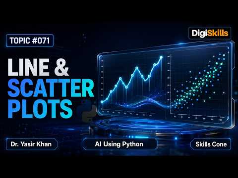 Line & Scatter Plots in Matplotlib | Artificial Intelligence using Python Topic #071 - Skills Cone