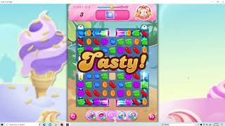 Smash Candy Crush Saga Level 1185 { COLOUR BOMB COMBO WITH LOLLIPOP HAMMER MAKE IT } screenshot 3