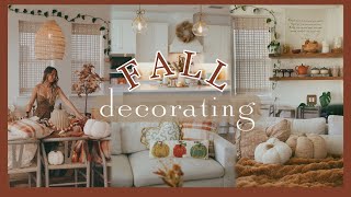 DECORATING FOR AUTUMN | adding simple DIYS's \& cozy seasonal touches! 🍂