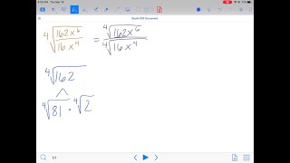 Simplify each expression. √(162 x^6/16 x^4)