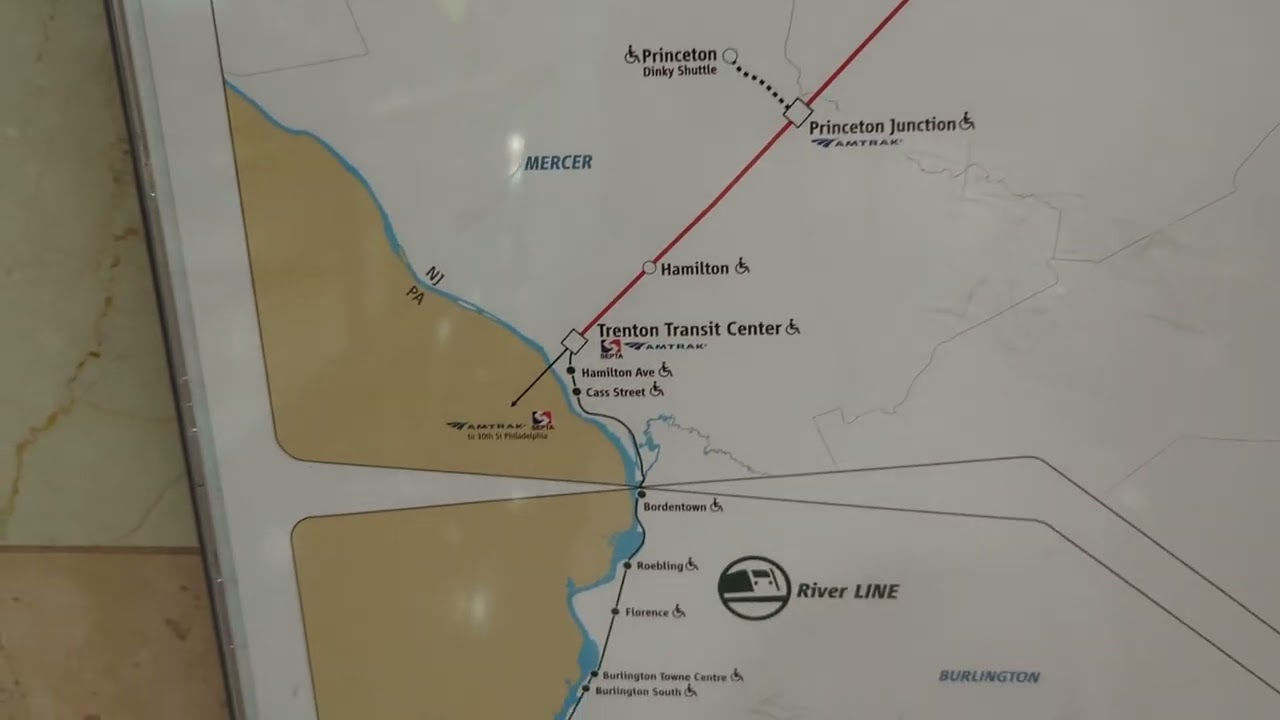 A view map of New Jersey Transit