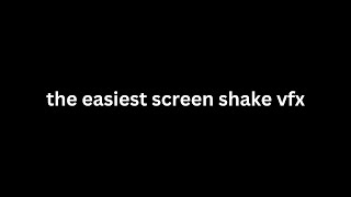 How to make a easy screen shake effect in resolve