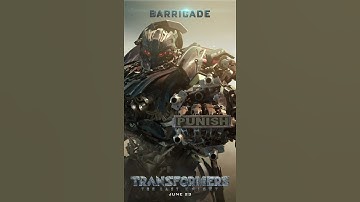 Transformers: The Last Knight - Barricade Motion Poster