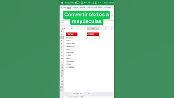 convertir a MAYÚSCULAS mayusc #excel #excelavanzado #exceltips