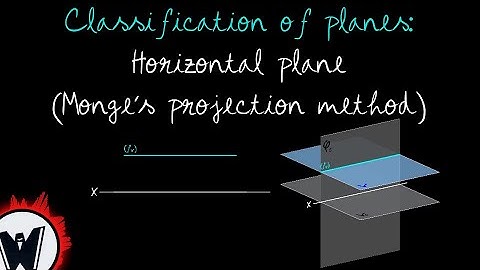 Descriptive Geometry: Horizontal Plane (Monge