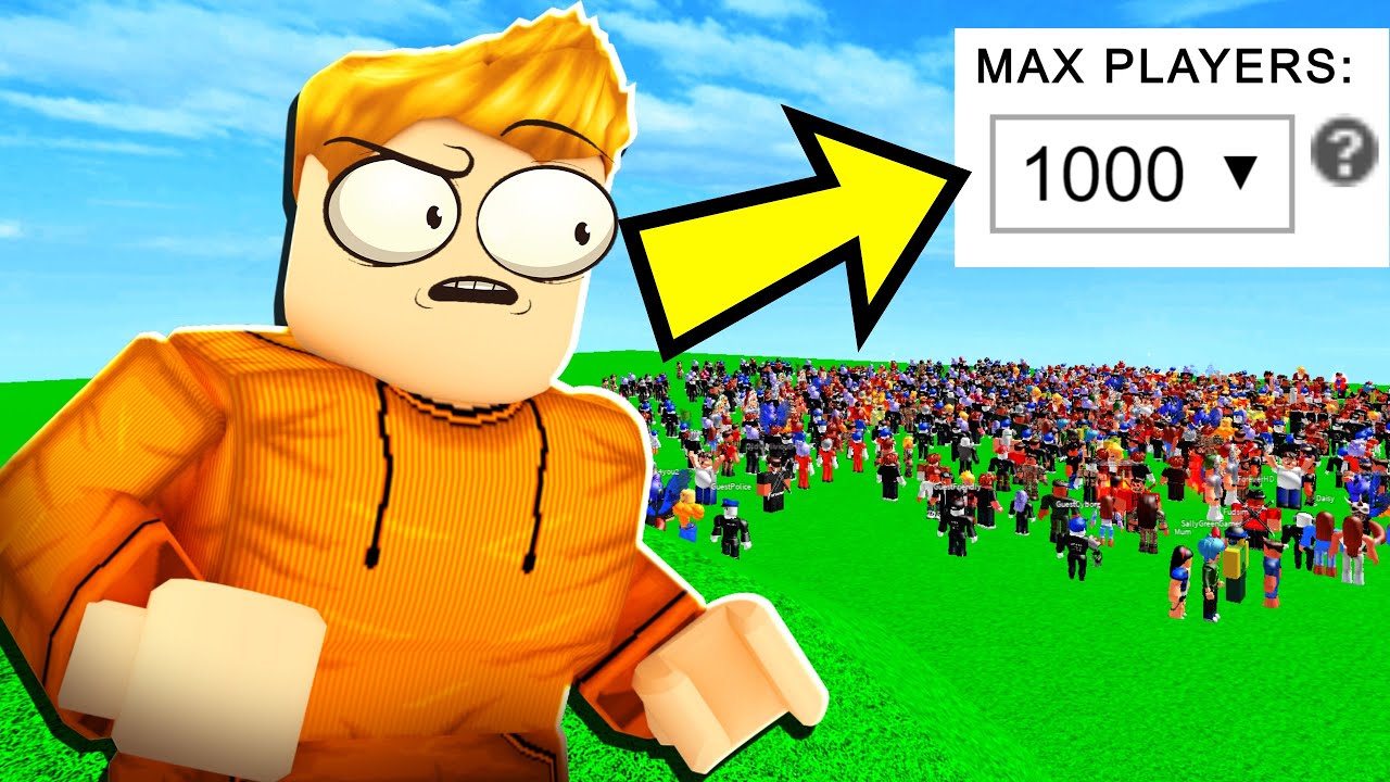 Putting The Most Roblox Players In A Game Youtube