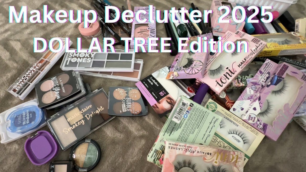 Makeup Collection Declutter 2025 | Dollar Tree Edition- Eyes