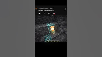 run until I find diamond #minecraft #trending #viral