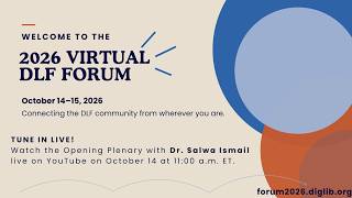 2026 Virtual DLF Forum Opening Plenary