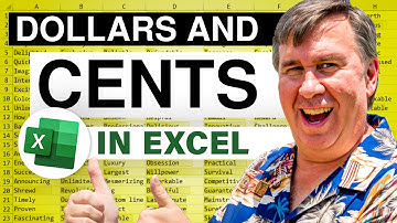 Excel 101 - The Dollars and Cents of It: Episode 1578