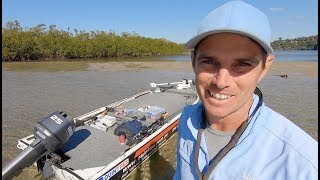 Flathead fishing gear in my boat - rods, reels, line and lures 