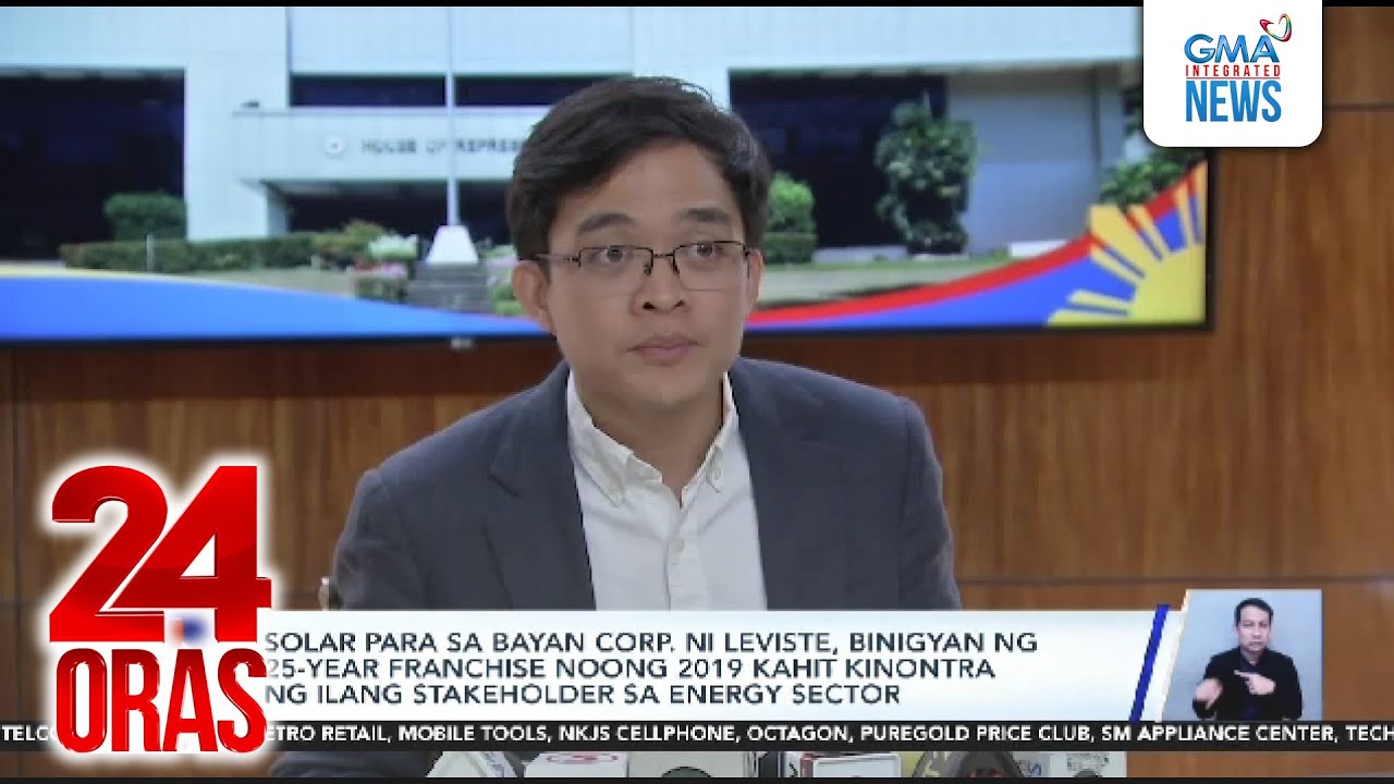 Solar para sa Bayan Corp. ni Leviste, binigyan ng 25-year franchise noong 2019... | 24 Oras