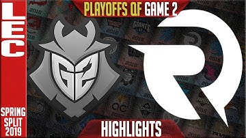G2 vs OG Game 2 Highlights | LEC Playoffs Spring 2019 Quarterfinals | G2 Esports vs Origen G2