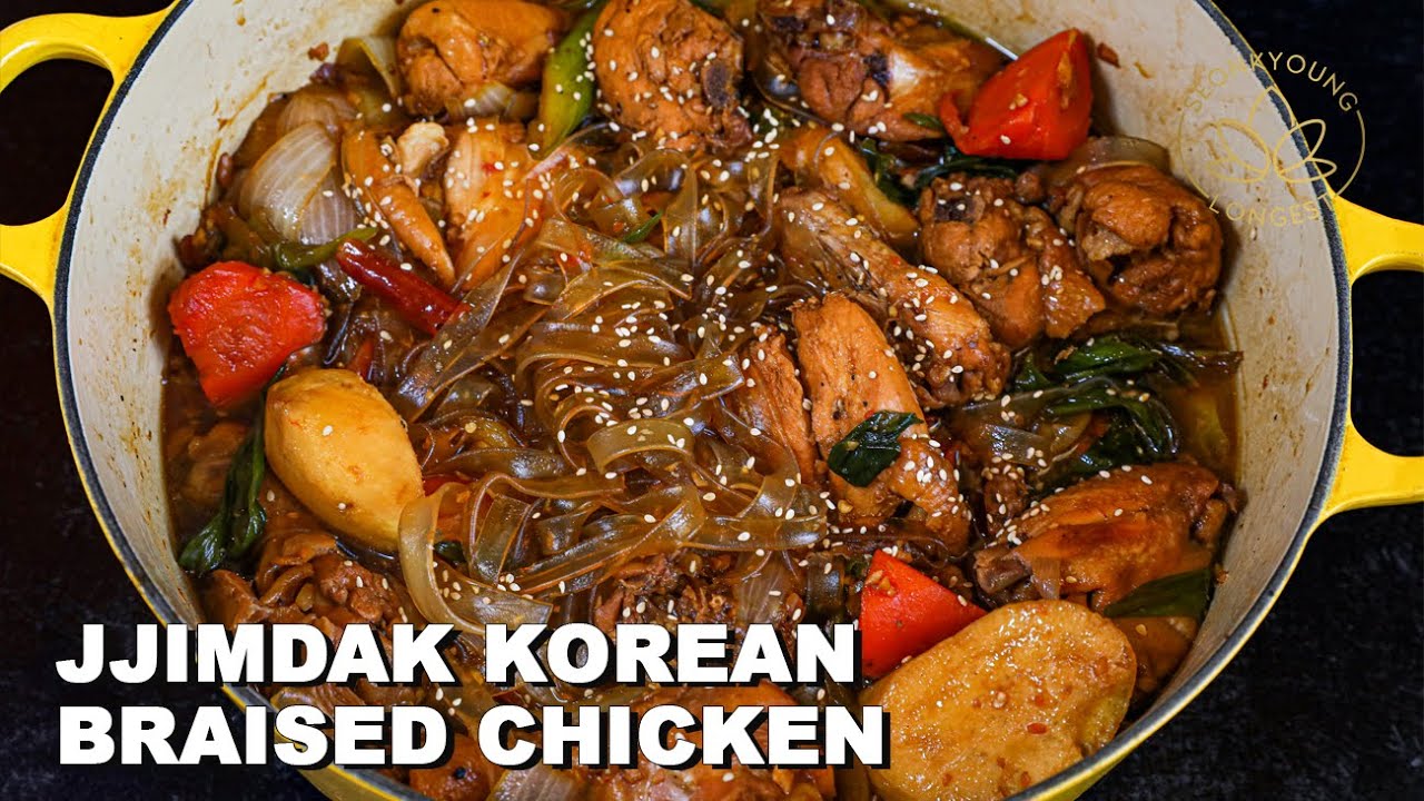 Jjimdak Korean Soy Braised Chicken at Home | So Delicious I Can