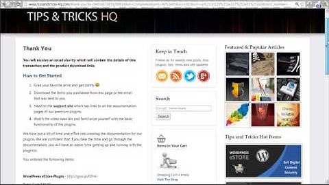 WP eStore Plugin - Checkout Demo