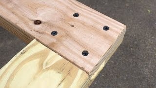 Making half-lap joinery in pressure treated 2"x4"s. Follow me: Twitter: https://twitter.com/Kinderhook88 Instagram: https://www.