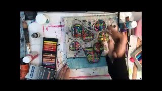 Vase of Flowers - Mixed Media How To