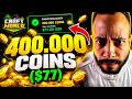SAQUEI 400 MIL COINS… E ISSO VIROU DINHEIRO?! ????????