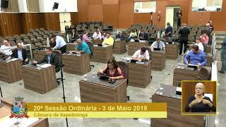 20ª Sessão Ordinária 2018