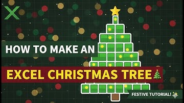 How to make an Excel Christmas Tree🎄‼️
