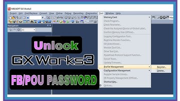 Unlock Mitsubishi GX Works3 FB pou Password
