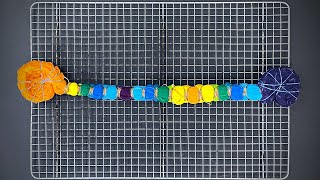 How to Tie Dye : Middle Diagonal Honeycomb Pattern Tie Dye T Shirt