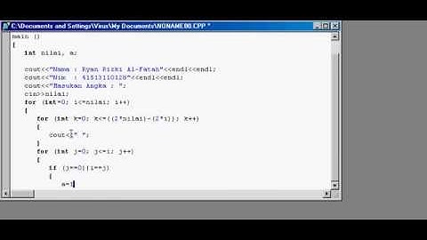 Segetiga Pascal Dengan Borland C++