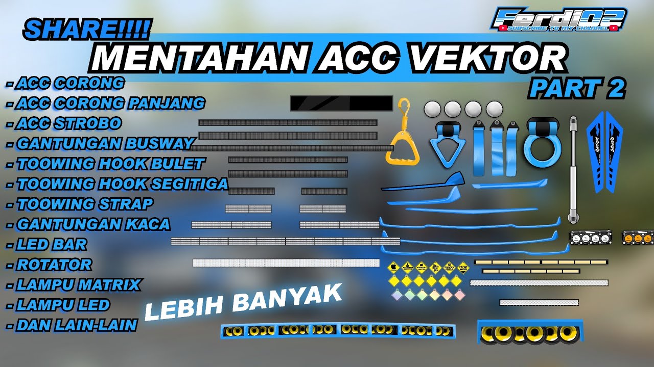 SHAREE!!!! Mentahan Acc Vektor Part 2 || By Ferdi 02