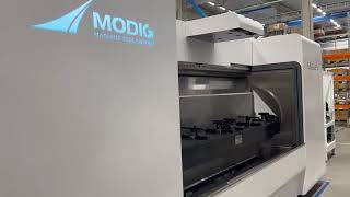 Machine overview in the workshop - Mill-Ex - 2-spindle configuration | MODIG
