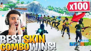 I Hosted A 100 PLAYER Fortnite FASHION Contest! (Best Skin \& Emote Wins!)