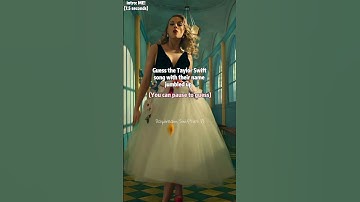 Guess the Taylor Swift songs with their name jumbled up |#taylorswift | #taylor |