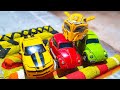 Cars vs Fallen Trees Transformers Stop Motion – Bee, Autobots BeamNG.Drive