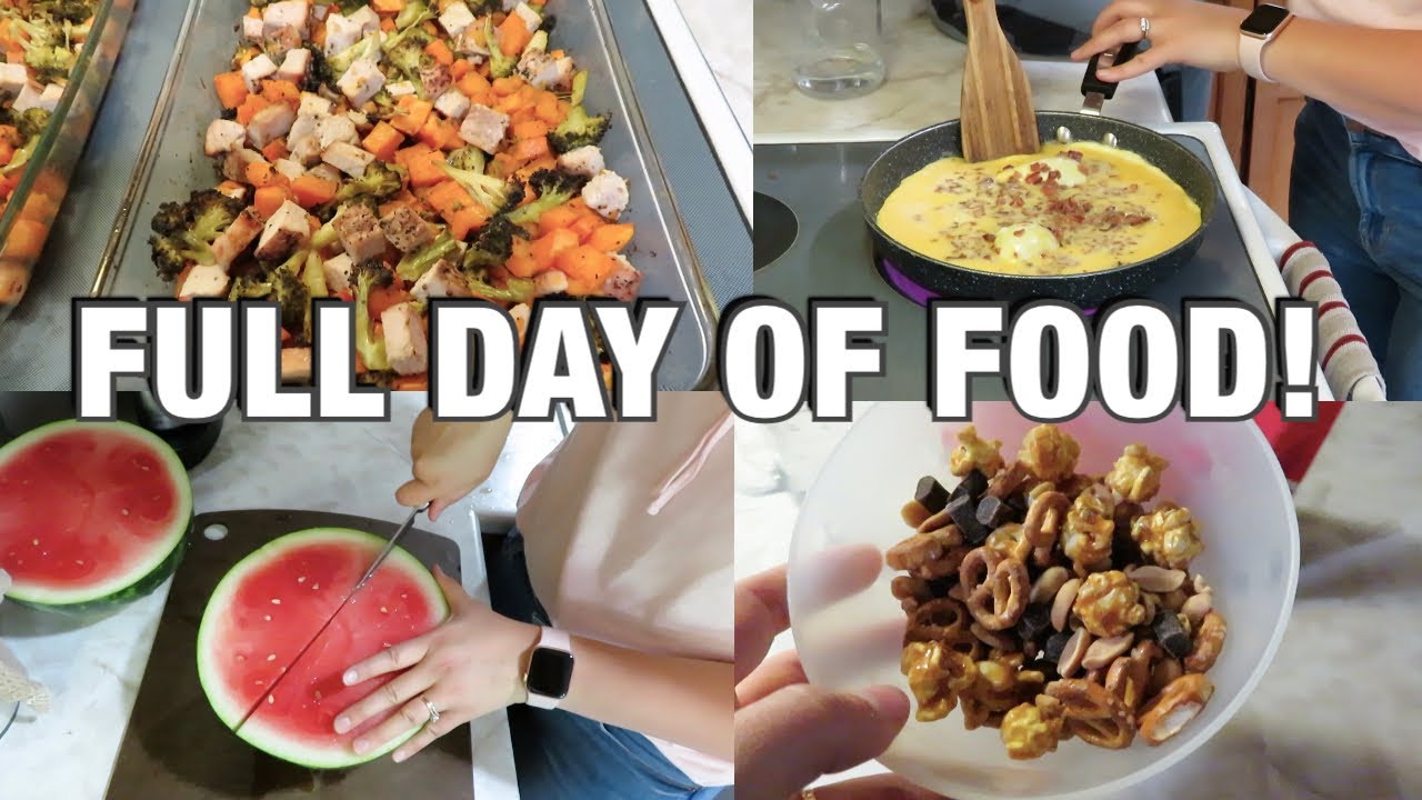 LARGE FAMILY MEAL IDEAS! | FULL DAY OF FOOD - YouTube