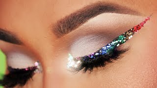 PRIDE RAINBOW GLITTER LINER TUTORIAL | PatrickStarrr Guide